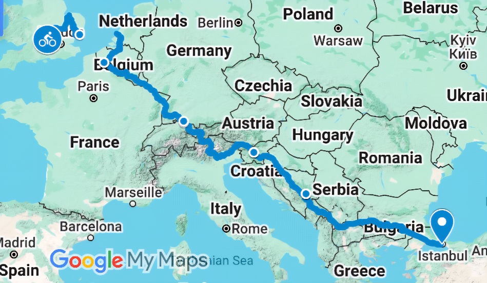 The (envisaged) route